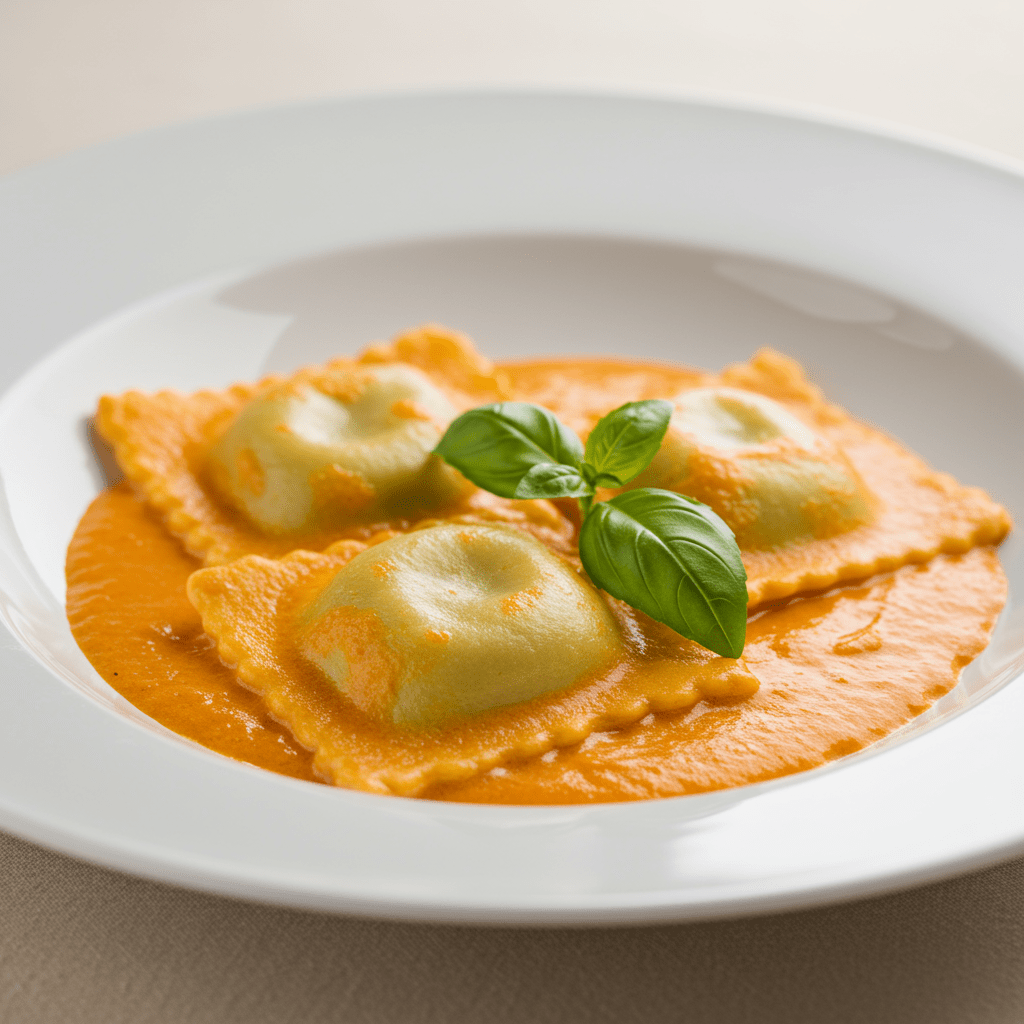 Ravioli Pomodoro e Mozarella